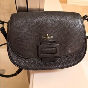 Kate Spade Black Pebbled Leather Crossbody Bag